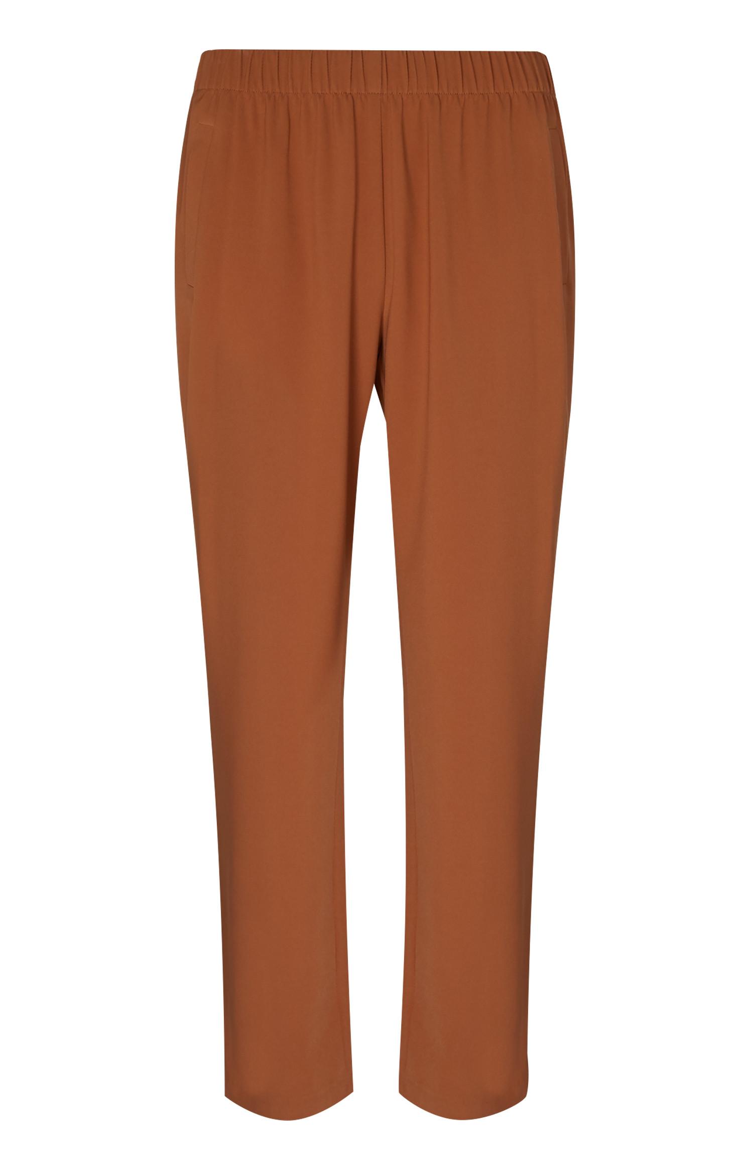 Pantalon de jogging marron en sergé