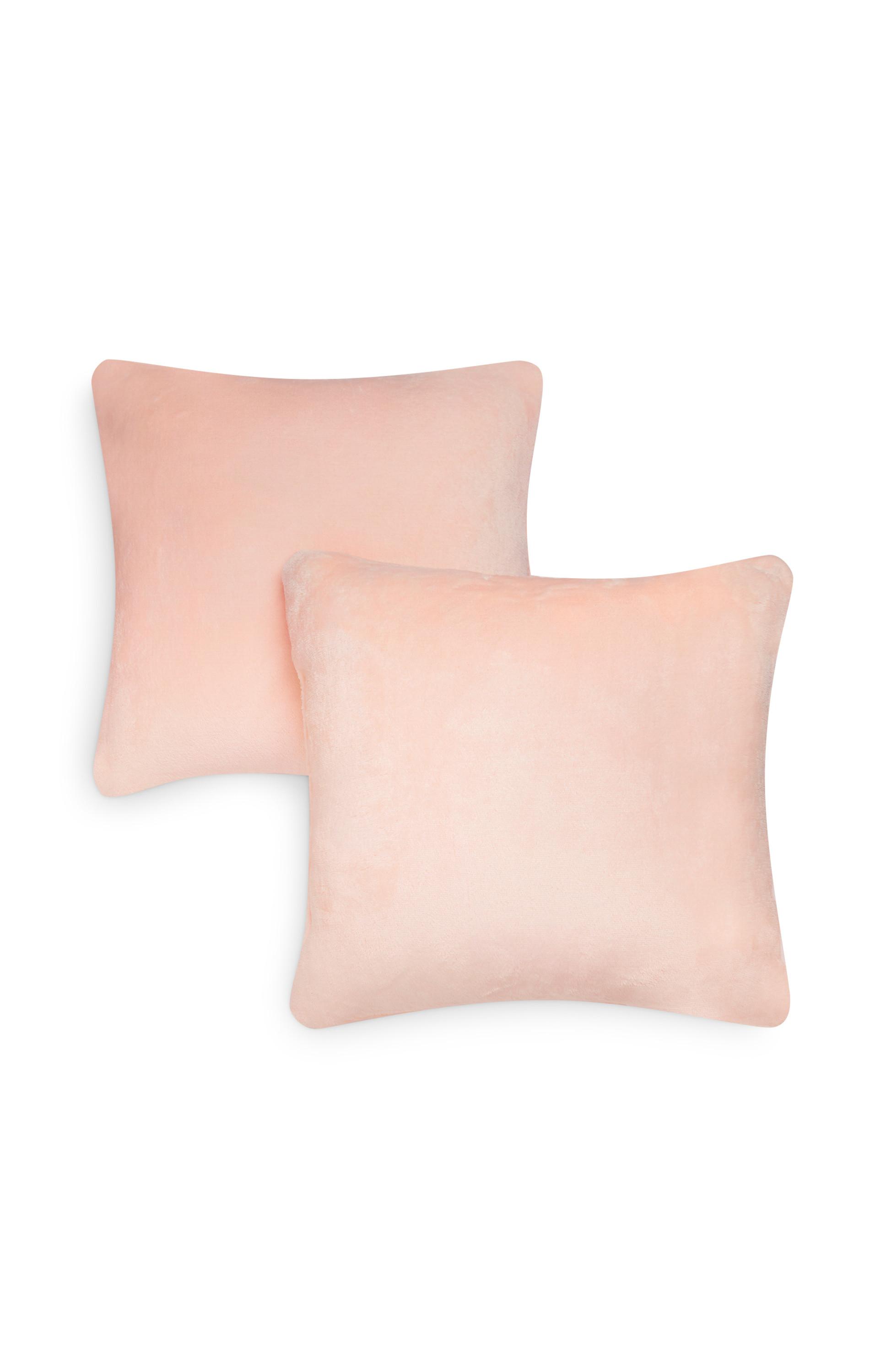 pink fluffy cushions primark