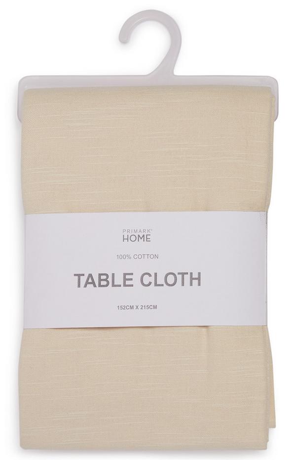 Cream Solid Table Cloth