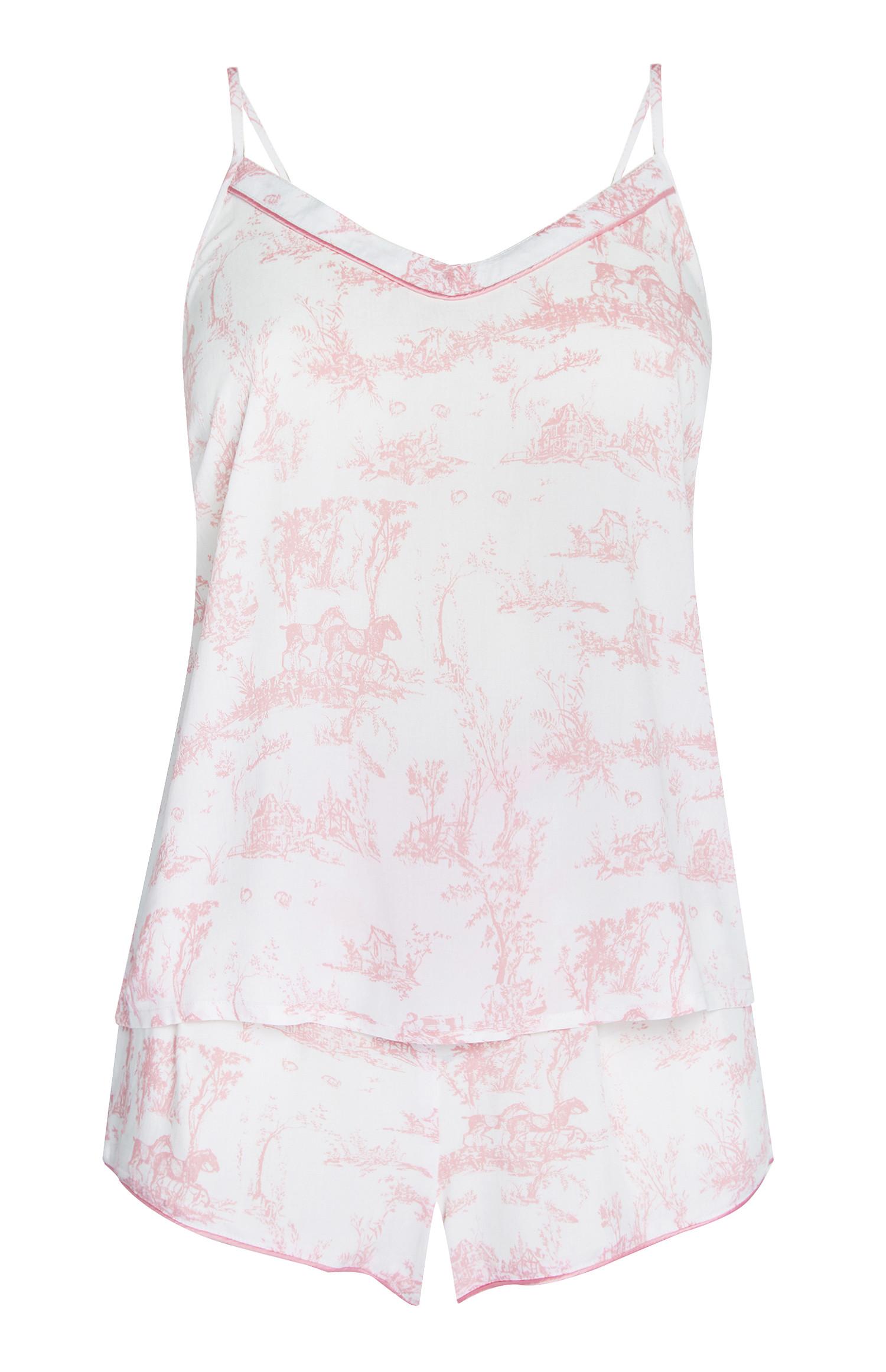 Pack 2 peças calções pijama marfim e rosa