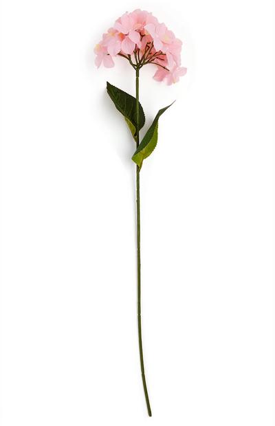 Fleur rose poudré à tige unique