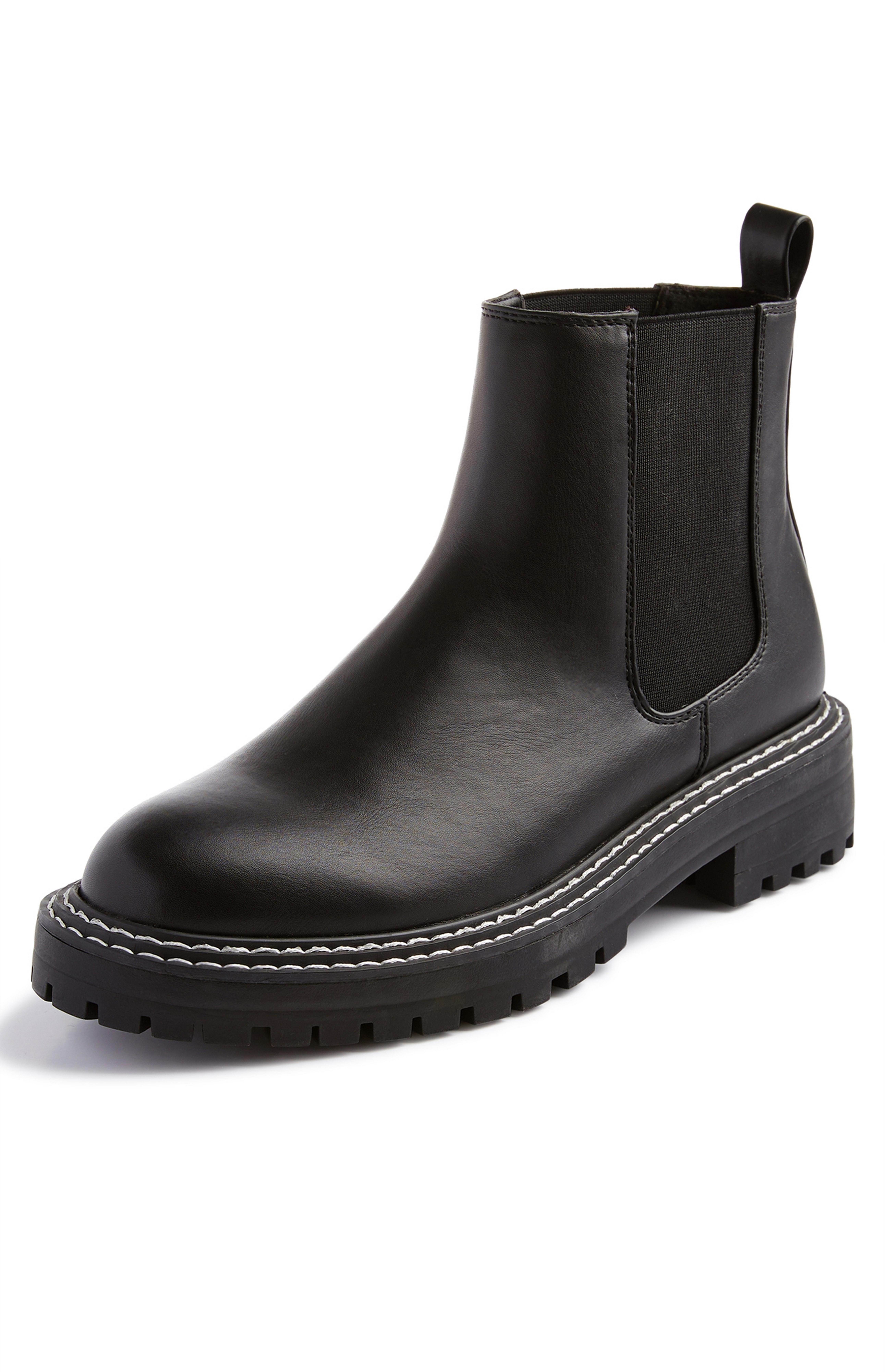 greta black chelsea boots primark