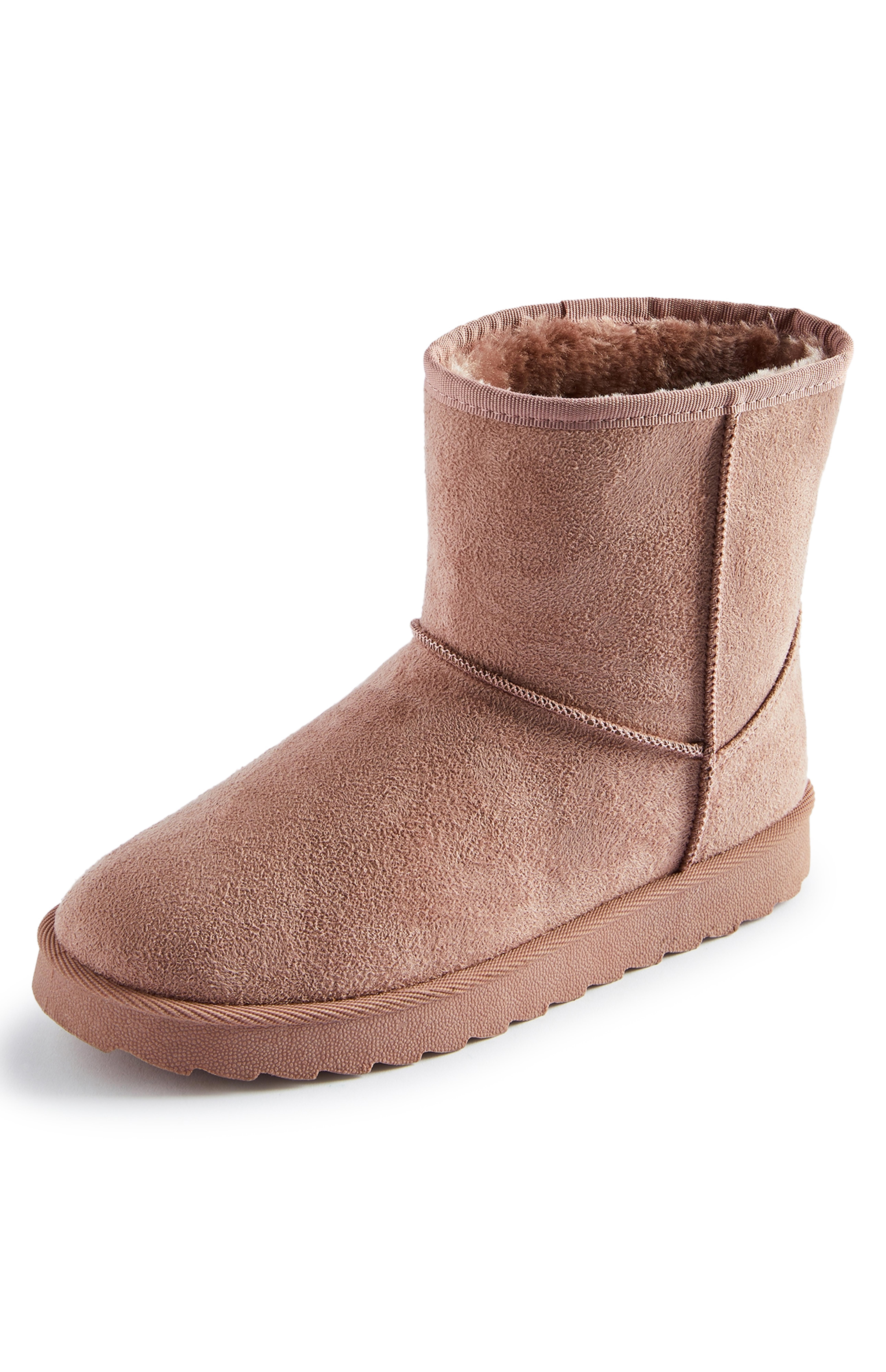 Blush Imitation Suede Faux Fur Lined Boot Women's Boots Women's