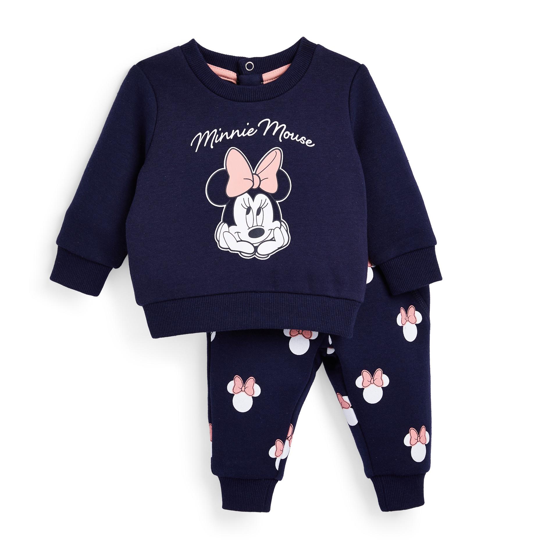 Baby Girl Navy Disney Minnie Mouse Leisure Set 2 Piece Baby Girl Clothes Baby Newborn Clothes Kids Clothes All Primark Products Primark Uk