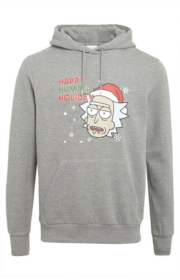 Grey Rick And Morty Pull Over Hoodie | Men's Hoodies & Sweatshirts | Men's Clothing | Our Men's
