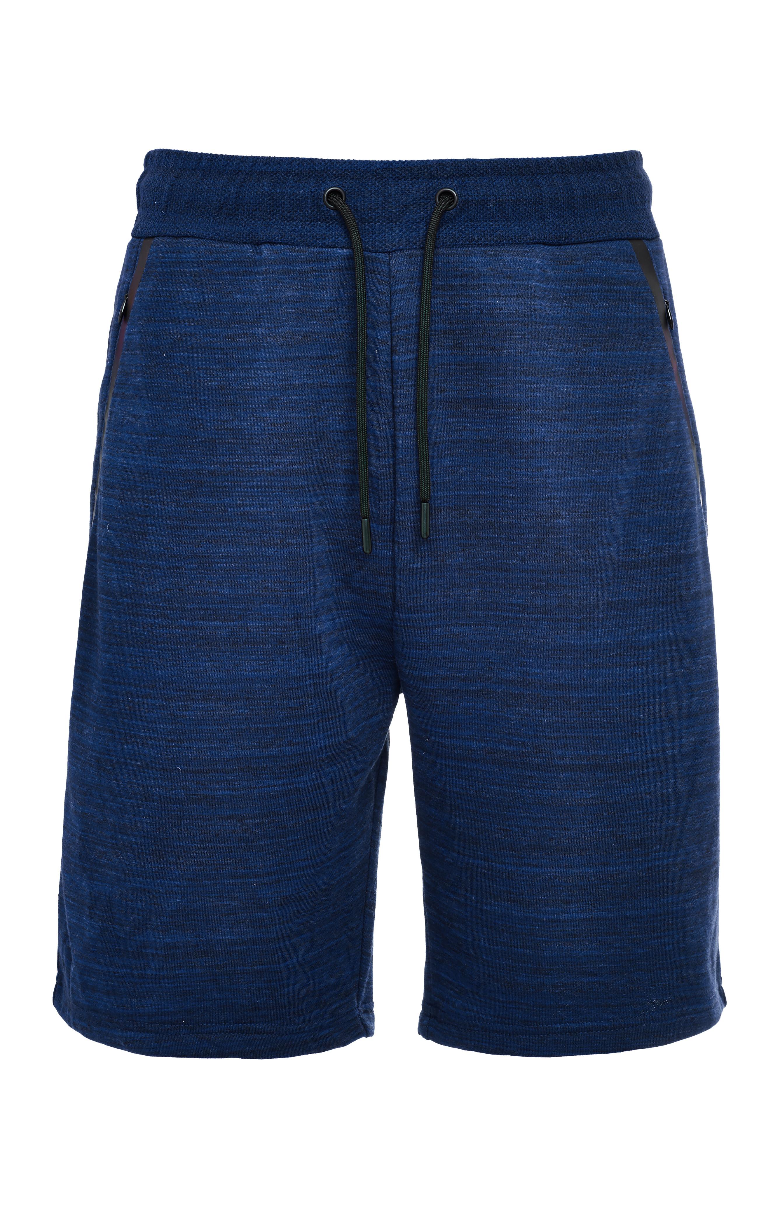 Navy Knitted Texture Tie Waist Sports Shorts | Men's Shorts | Men's ...