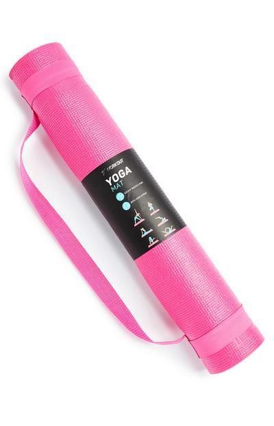 Tappetino da yoga rosa fluo 4 mm