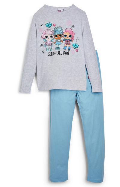Blauwe pyjamaset Lol Doll voor meisjes