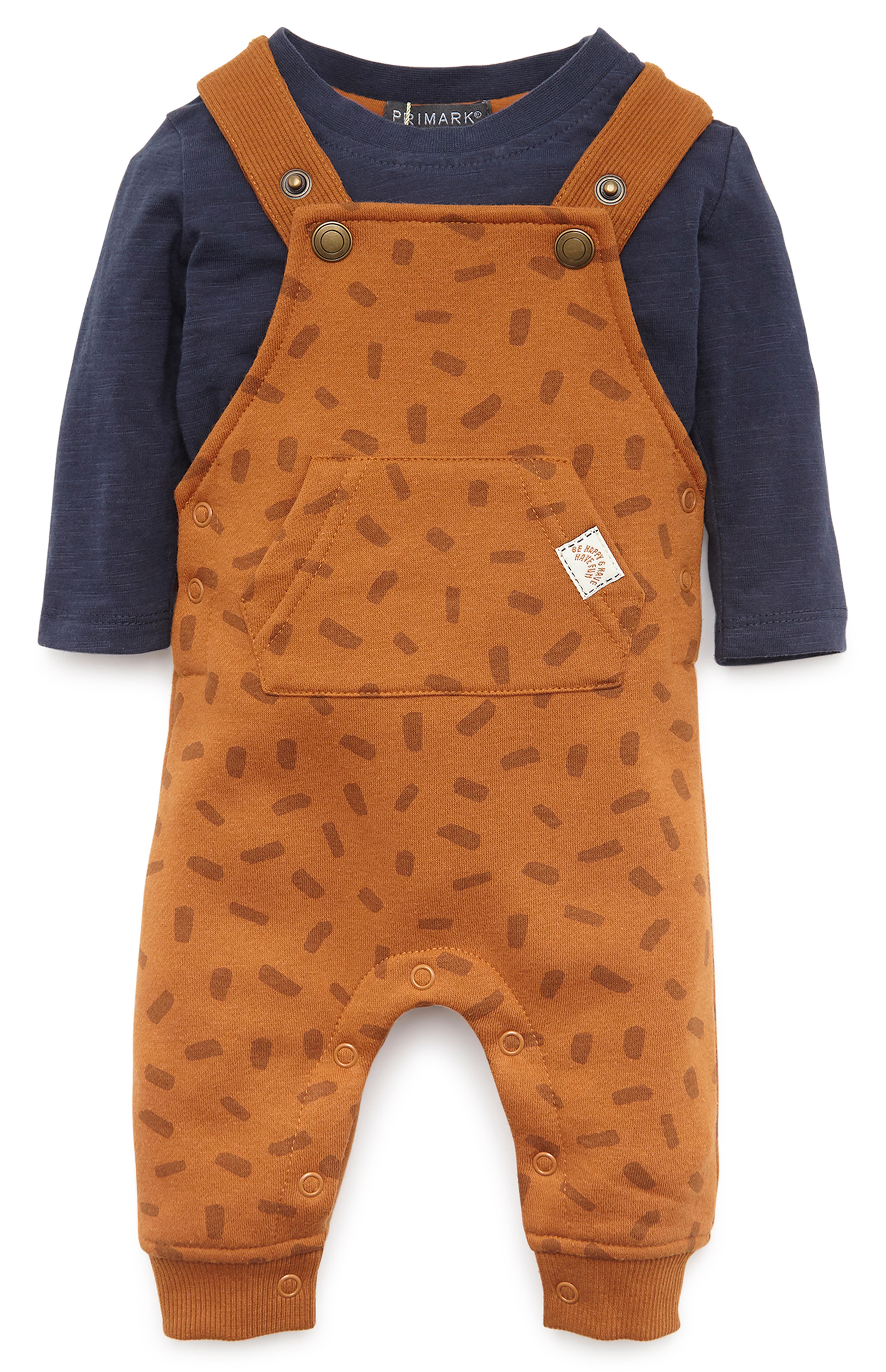 Senffarbenes Latzhosen-Set für Babys (J) | Babymode für Jungen ...