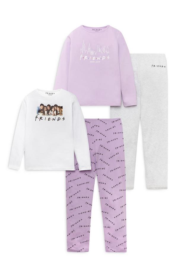 Older Girl Purple Friends Pyjamas 2 Pack | Kids Pyjamas | Boys Clothes ...