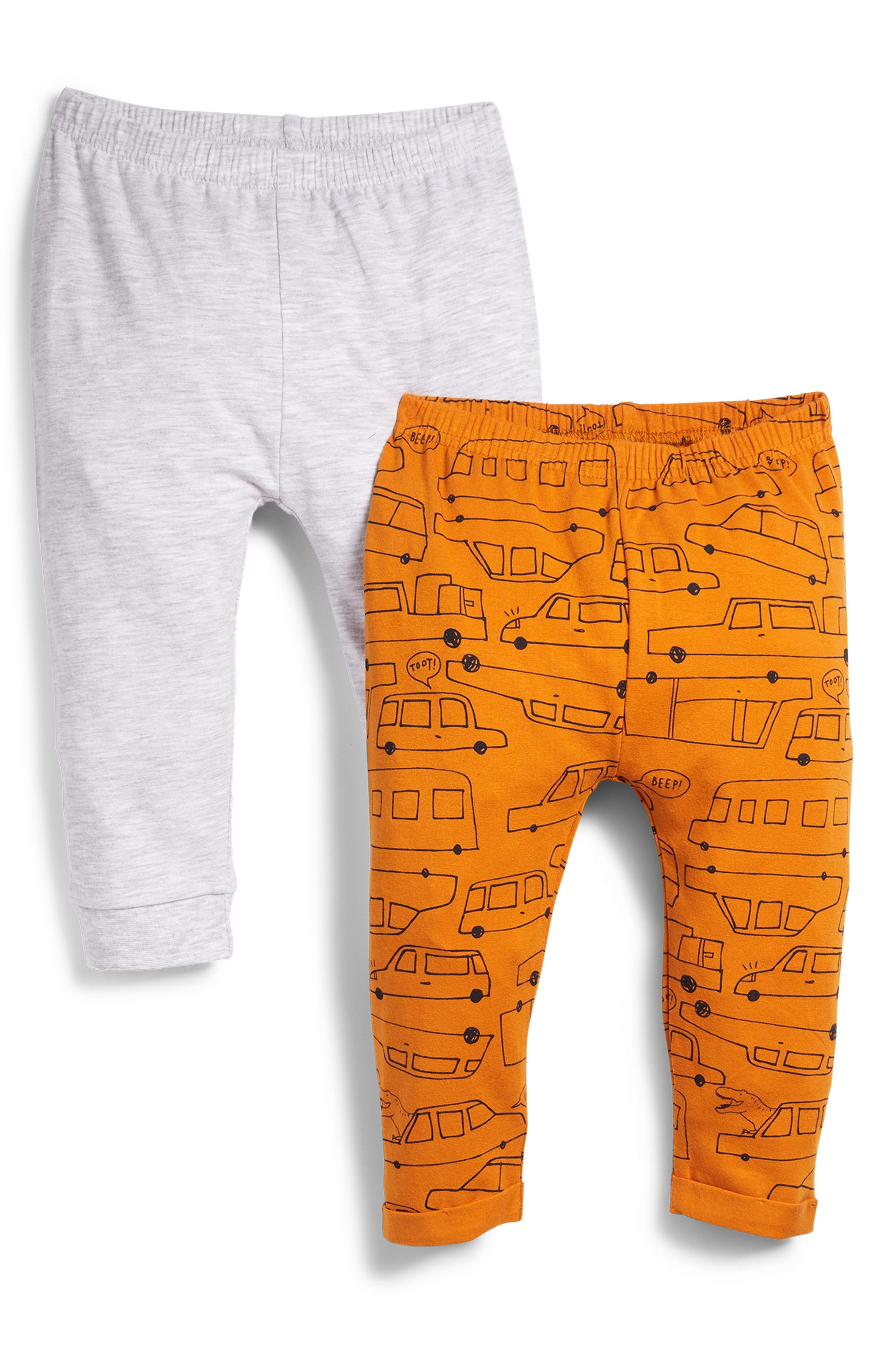 Pack de 2 leggings para bebé niño Pantalones y leggings para bebé