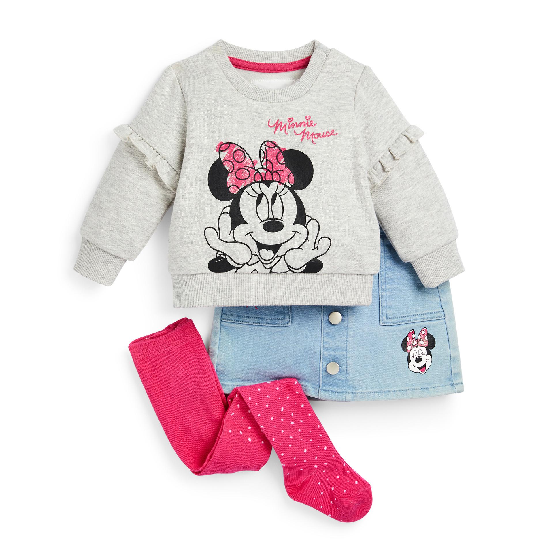 Baby Girl Disney Minnie Mouse Leisure Set 3 Piece Baby Girl Clothes Baby Newborn Clothes Kids Clothes All Primark Products Primark Uk