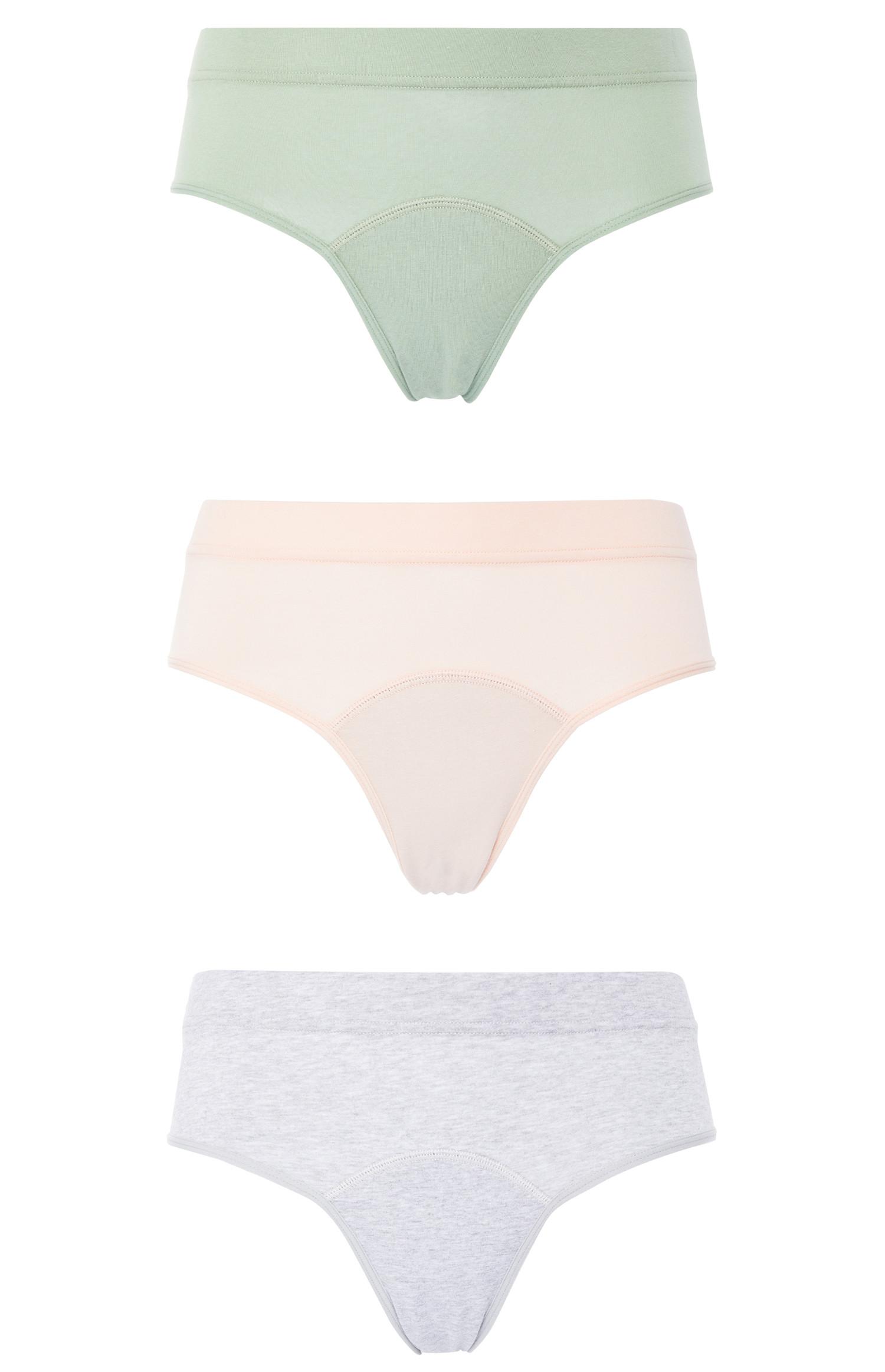 Pastel Period Briefs 3 Pack Briefs & Knickers Lingerie & Underwear