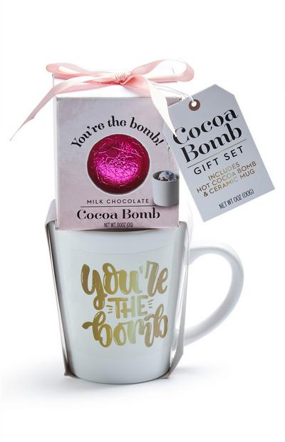 Hot Chocolate Cocoa Melt And Mug Gift Set