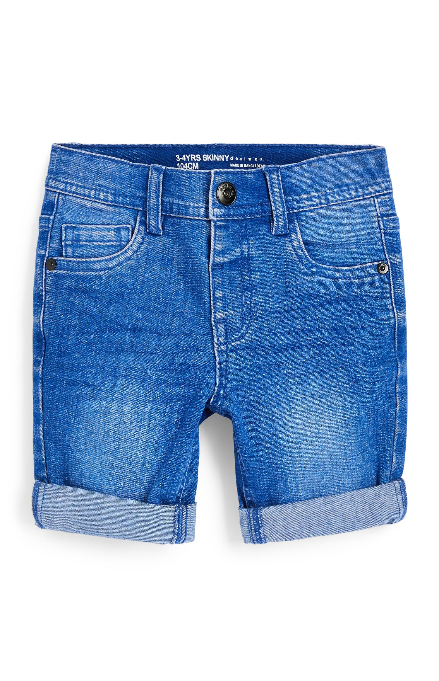 Younger Boy Blue Denim Skinny Shorts Boys Shorts Age 27 Boy