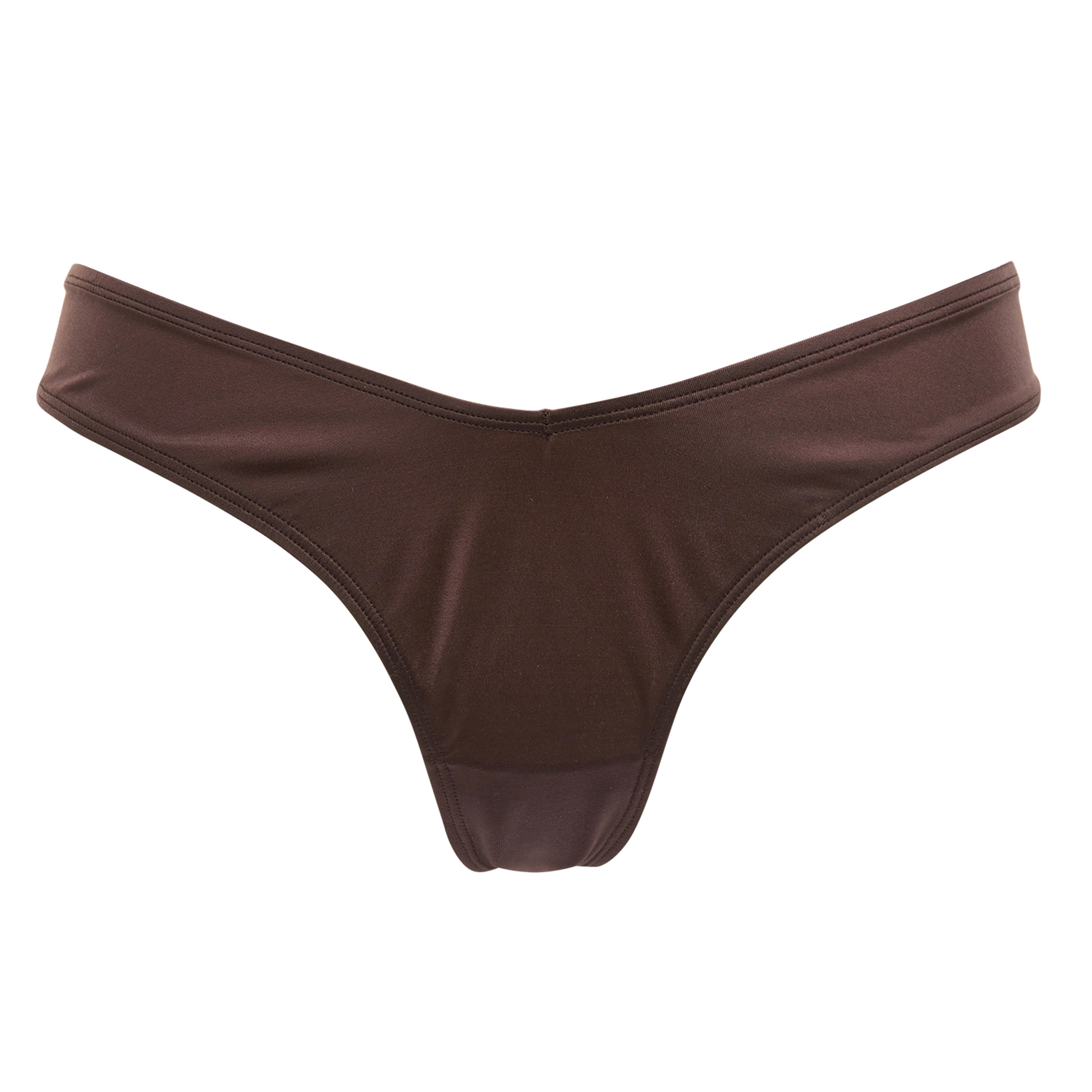 Brown HighShine Miami Briefs Briefs & Knickers Lingerie