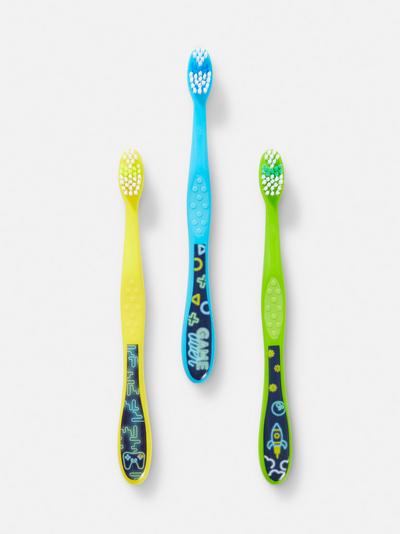 3-Pack Gaming Toothbrushes