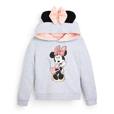Grijze hoodie Disney Minnie Mouse met strik voor meisjes