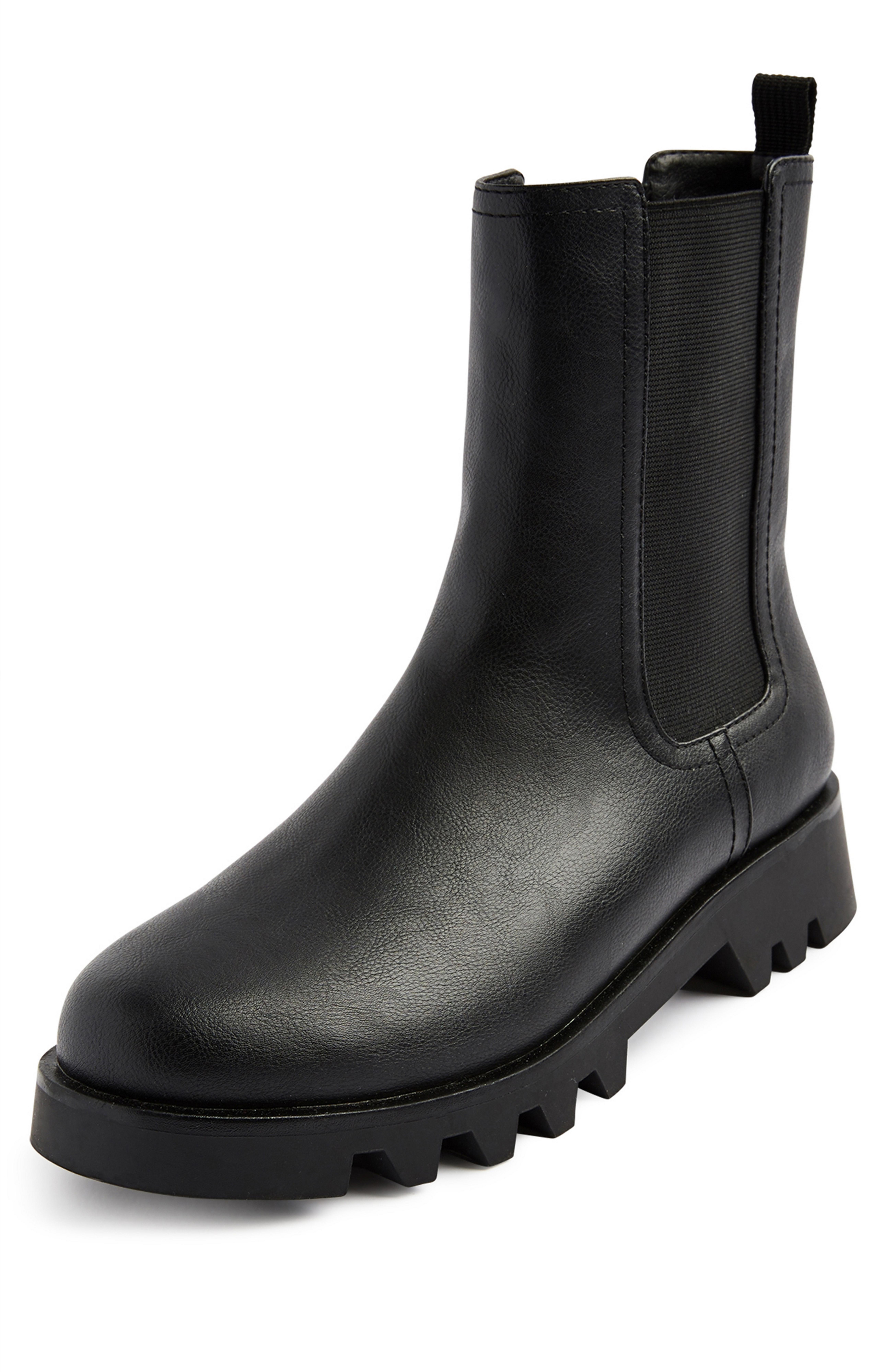 greta black chelsea boots primark