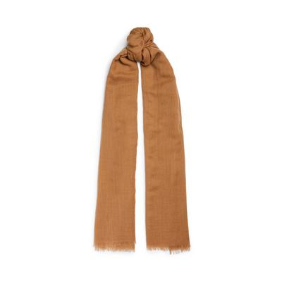 Hellbrauner Schal aus hochwertiger Wolle