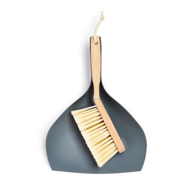 Wooden Dustpan And Brush Set