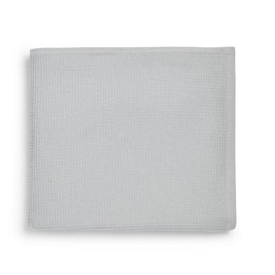 Extra grote grijze handdoek met wafelstructuur