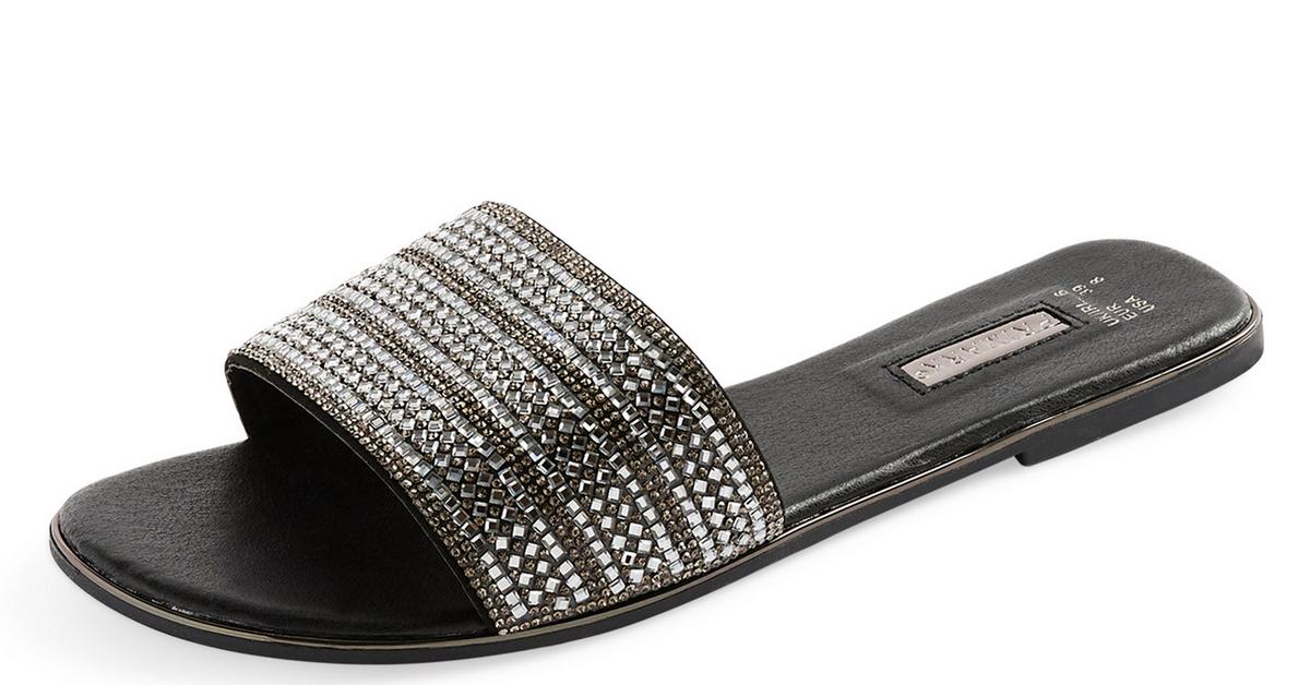 Black Rhinestone Wide Strap Slides | Women's Sandals, Flip Flops &  Mules | Women's Shoes & Boots | Our Womenswear Collections | All Primark  Products | Primark