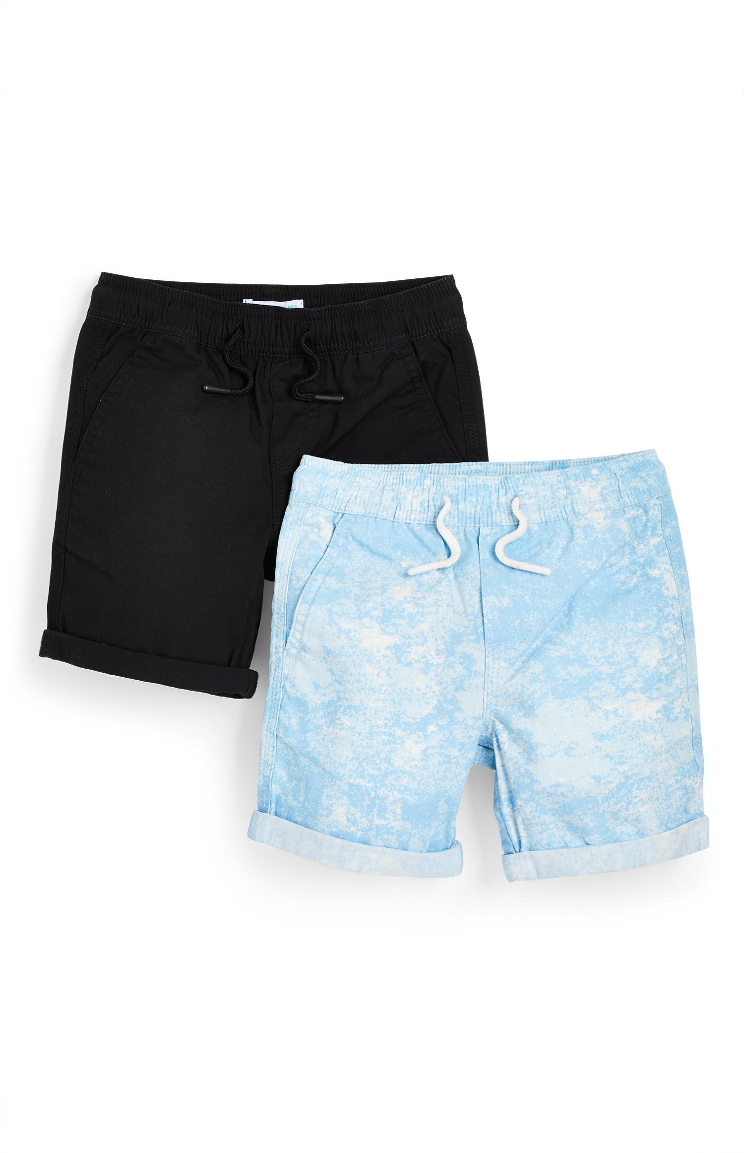 Canvas shorts voor jongens, zwart en blauw met tie-dye, set van 2 | Korte  broeken voor jongens (2-7 jaar) | Kleding voor jongens (2-7) |  Jongenskleding | Kinderkleding | Alle Primark-producten | Primark Nederlands
