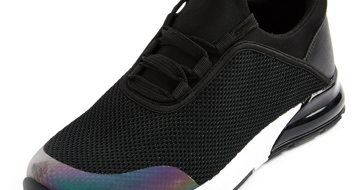 Black Knit Heel Detail Trainers | Women's Trainers | Women's Shoes & Boots | Our Women's Fashion