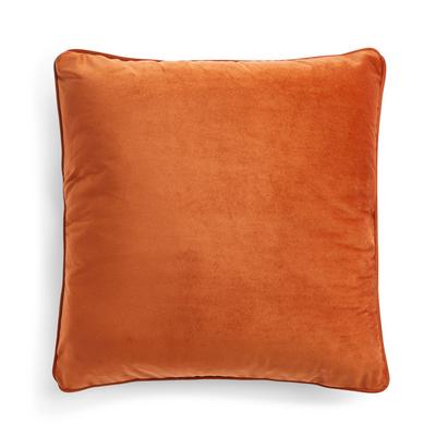 Burnt Orange Velvet Cushion Cover