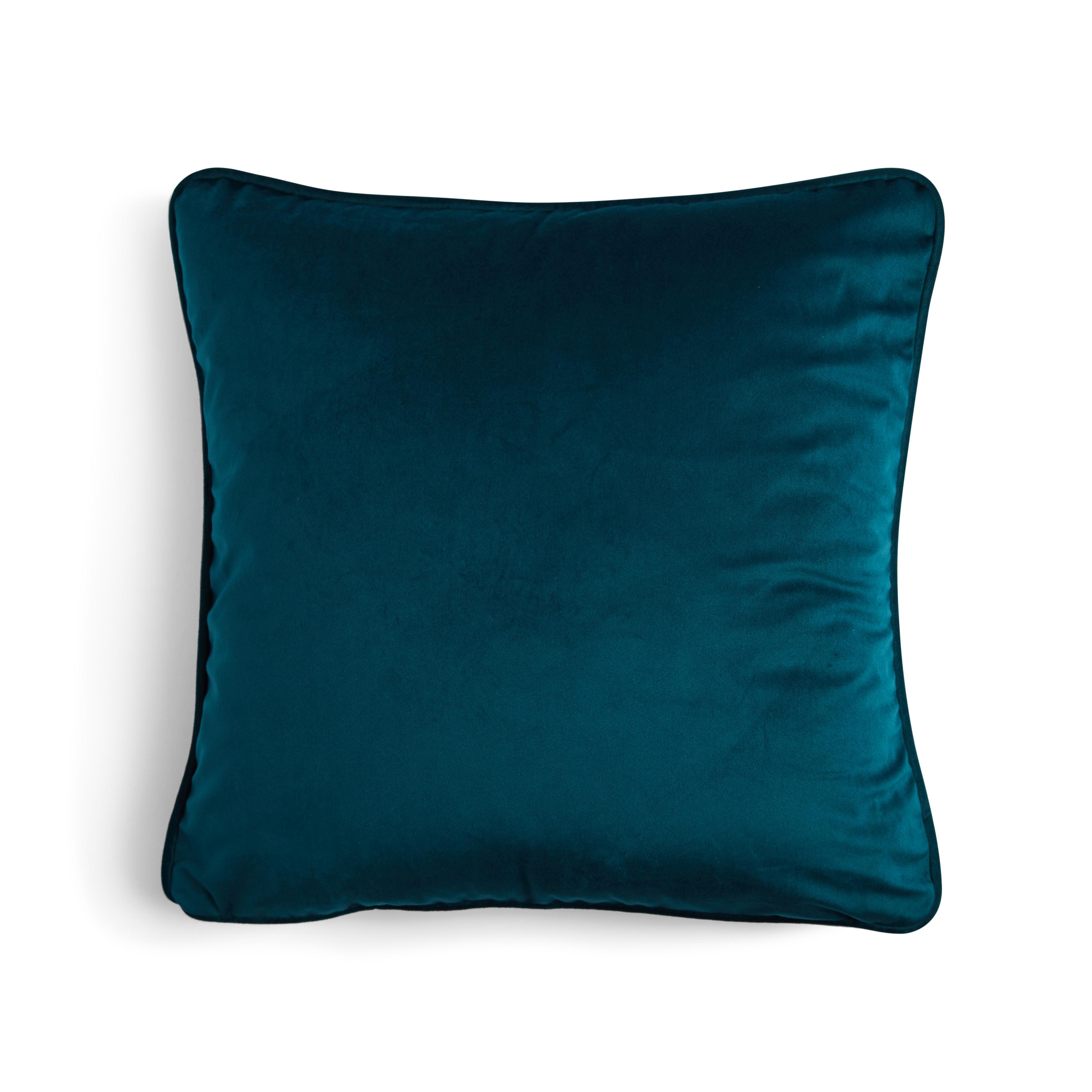 Teal Velvet Cushion Cover Cushions & Covers Home Furnishings