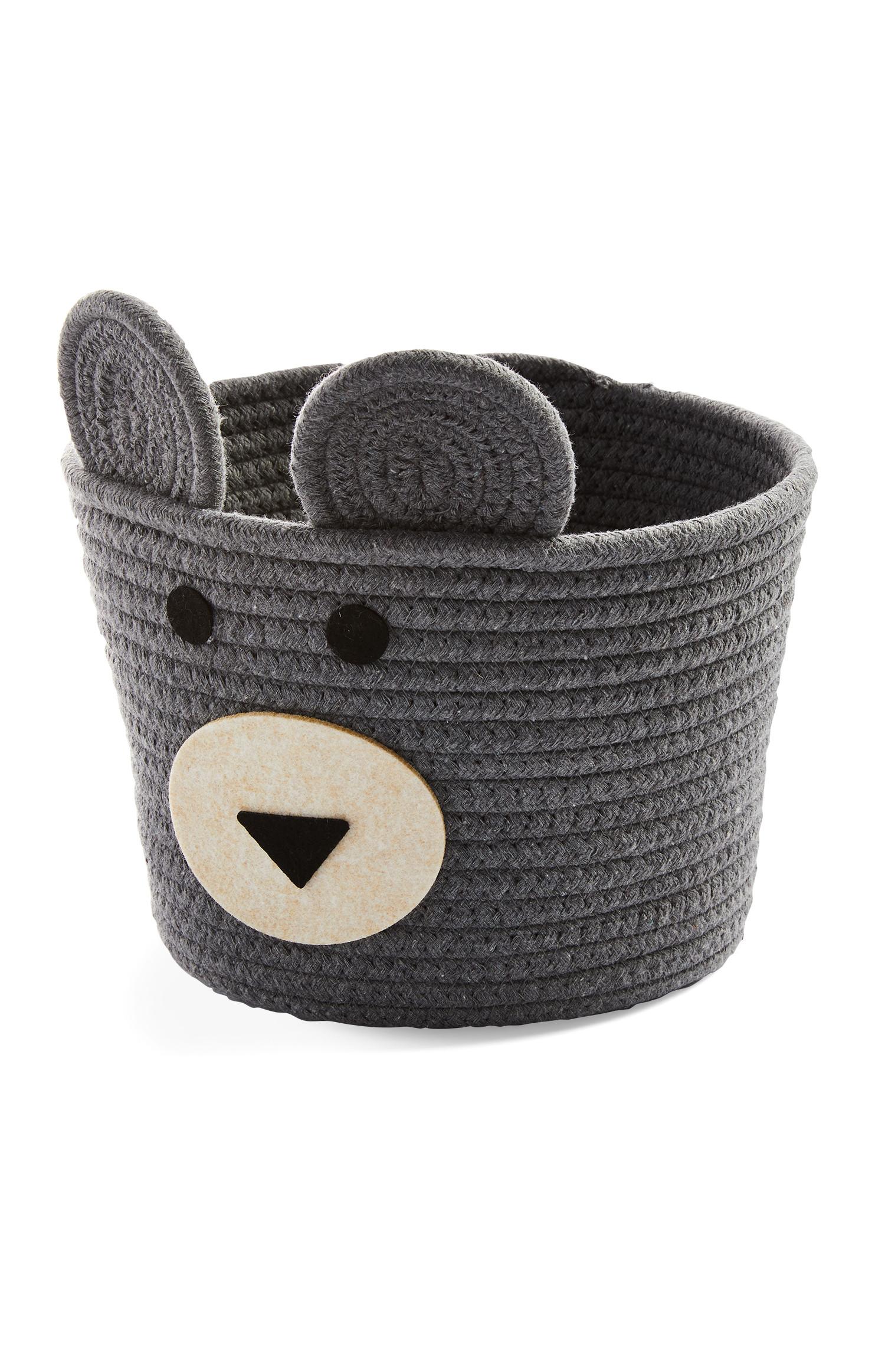 Kids Grey Medium Novelty Basket Home Storage Home Furnishings