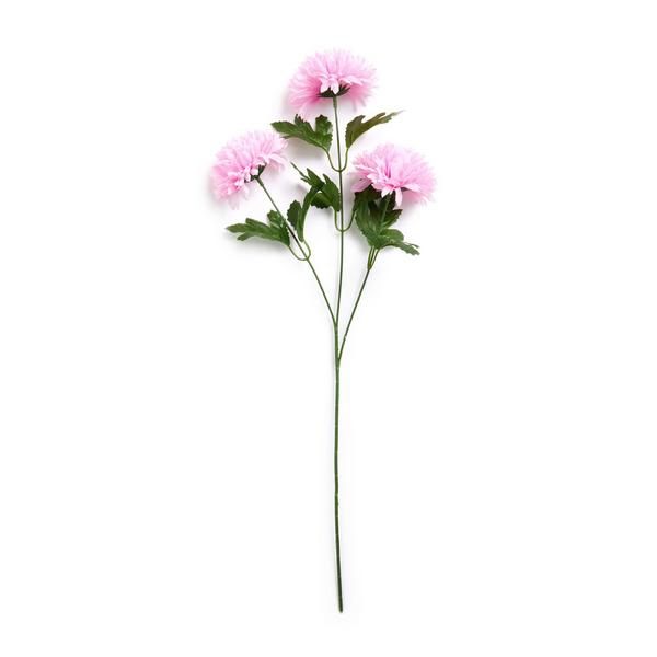 Pink Faux Single Stem Dahlia Flower