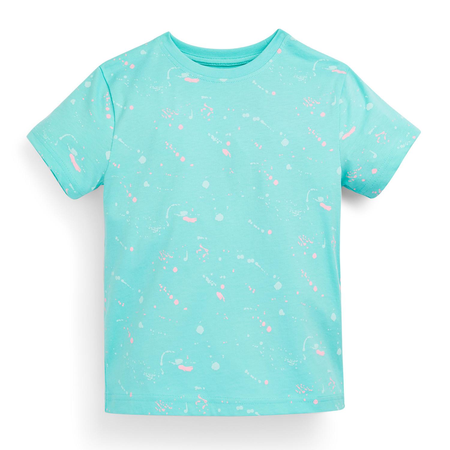 Camiseta turquesa estampado abstracto para niño pequeño | Ropa de niño de 2 7 años | para niños | Ropa para niños | Todos los productos Primark | Primark España