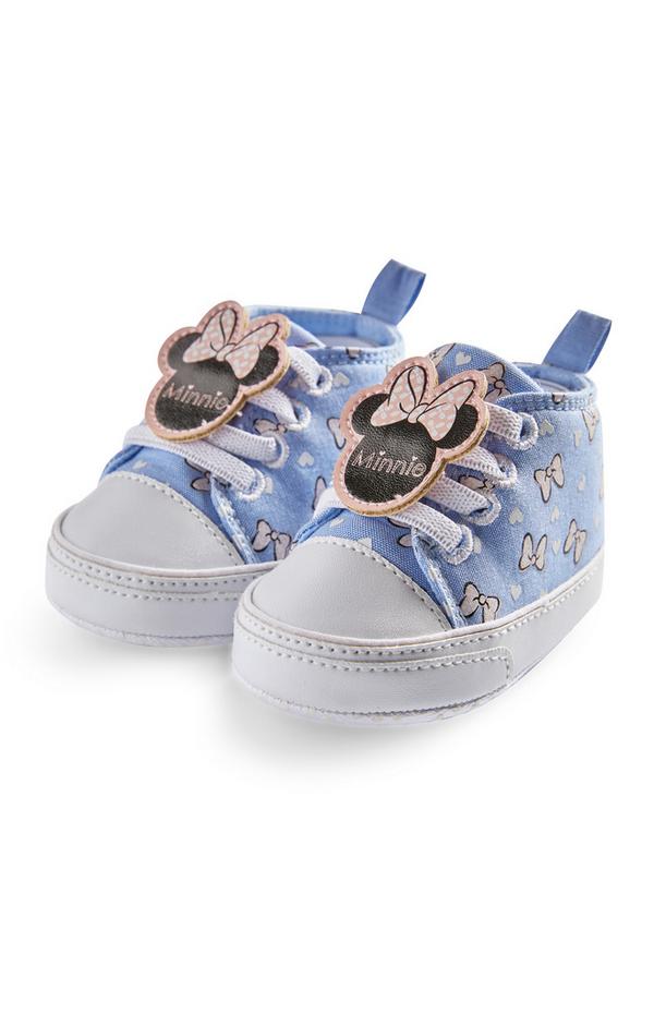 Baby Girl Blue Disney Minnie Mouse Chambray High Tops