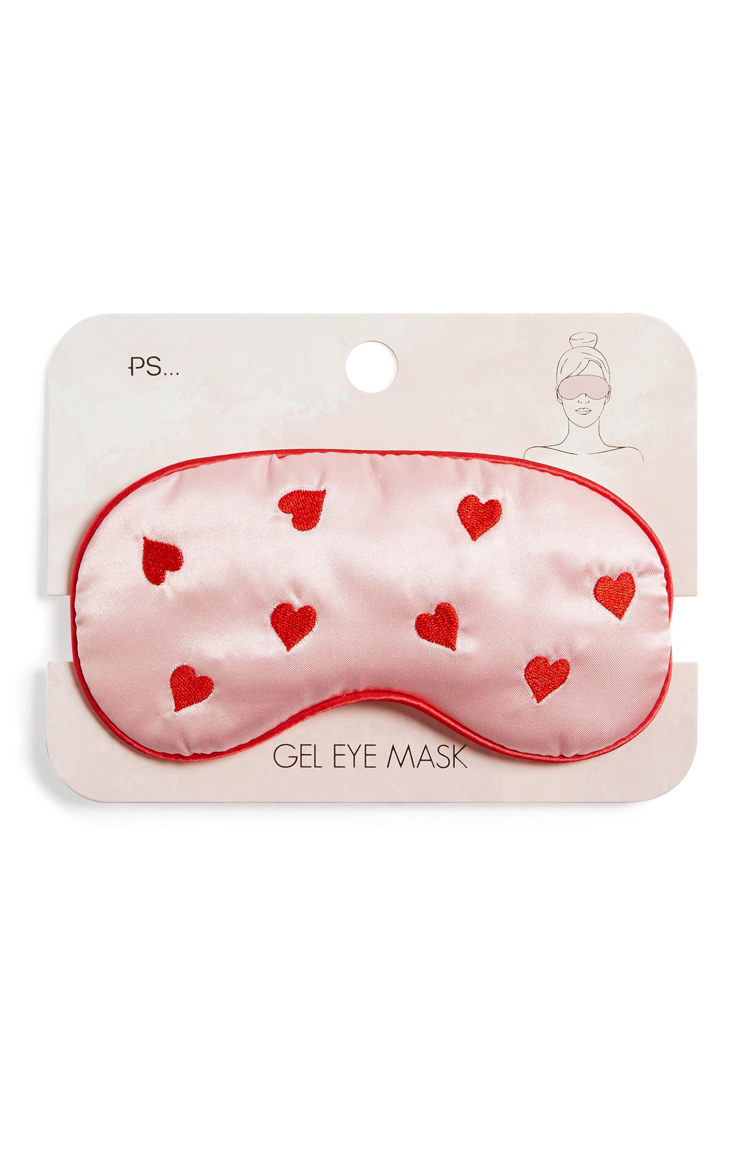 PS Pink Heart Pattern Gel Eye Mask Makeup & Cosmetics All Primark