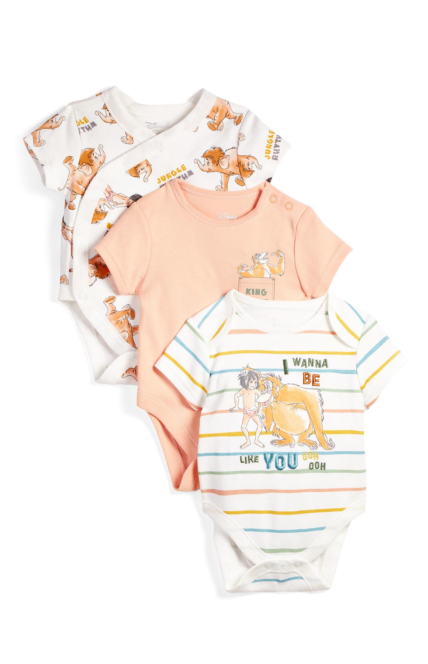 Lot De 3 Bodys A Manches Courtes Avec Imprime Le Livre De La Jungle Nouveau Ne Les Essentiels Pour Bebe Vetements Bebe Et Nouveau Ne Mode Enfant Tous Les Produits