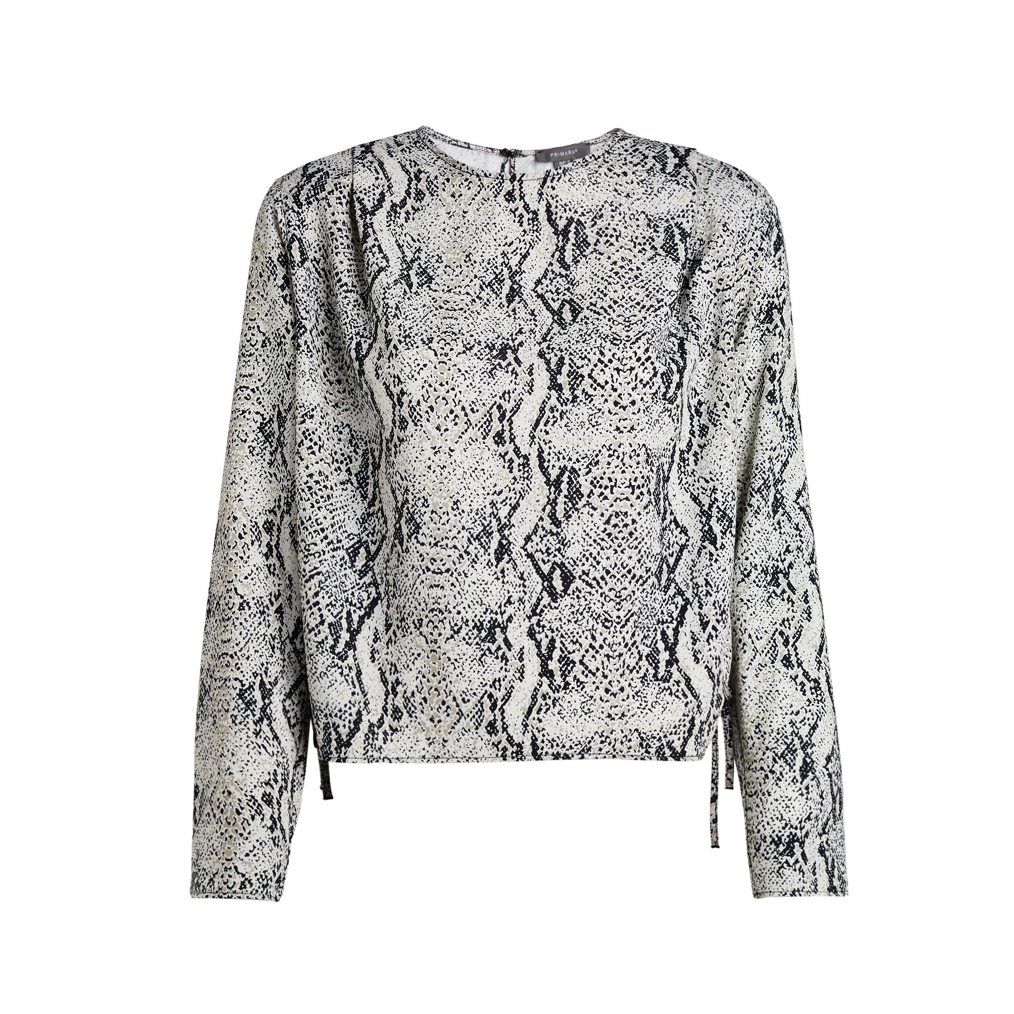 primark animal print blouse