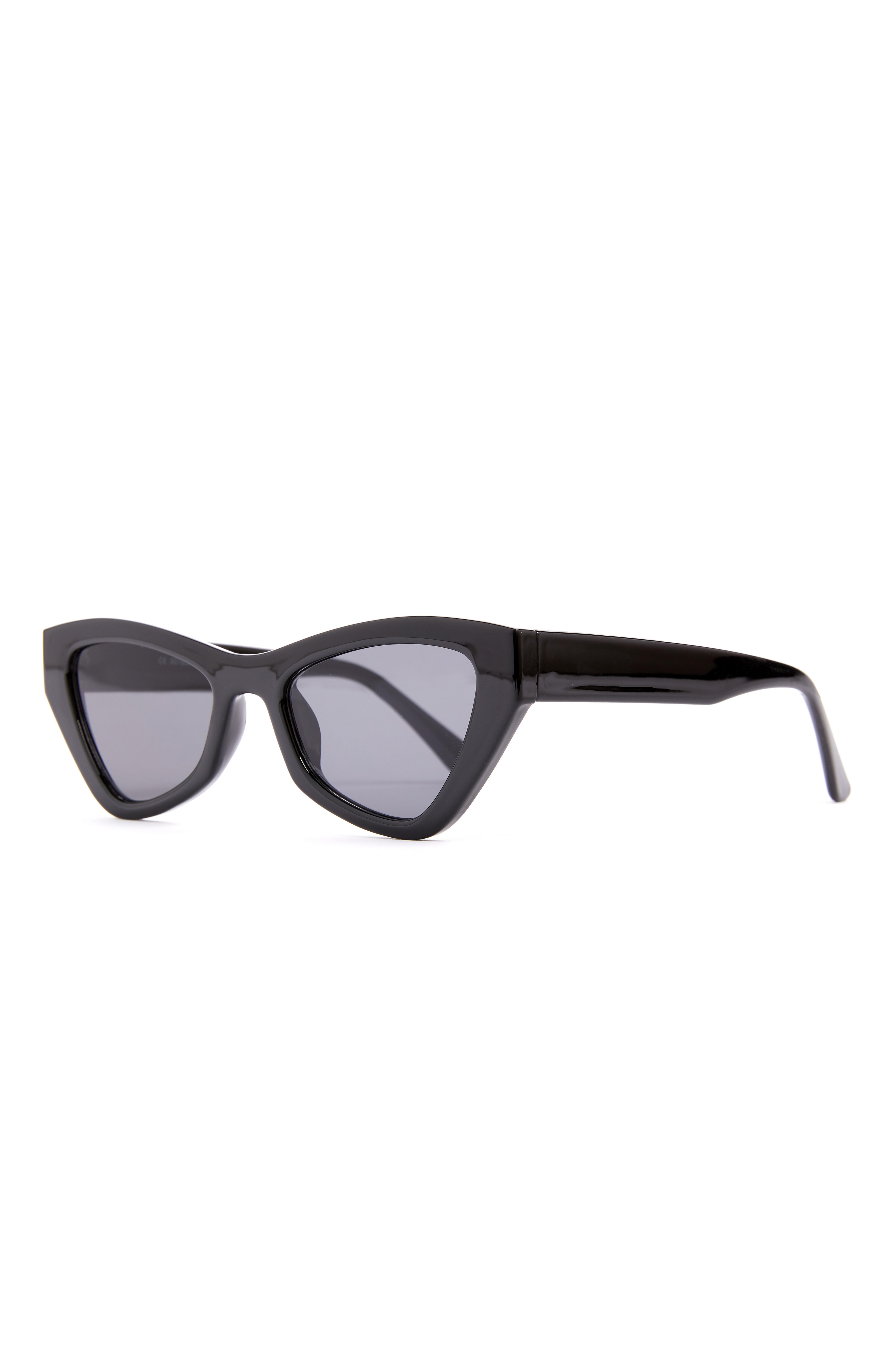 Black Chunky Angular Cat Eye Sunglasses Women's Sunglasses Women's