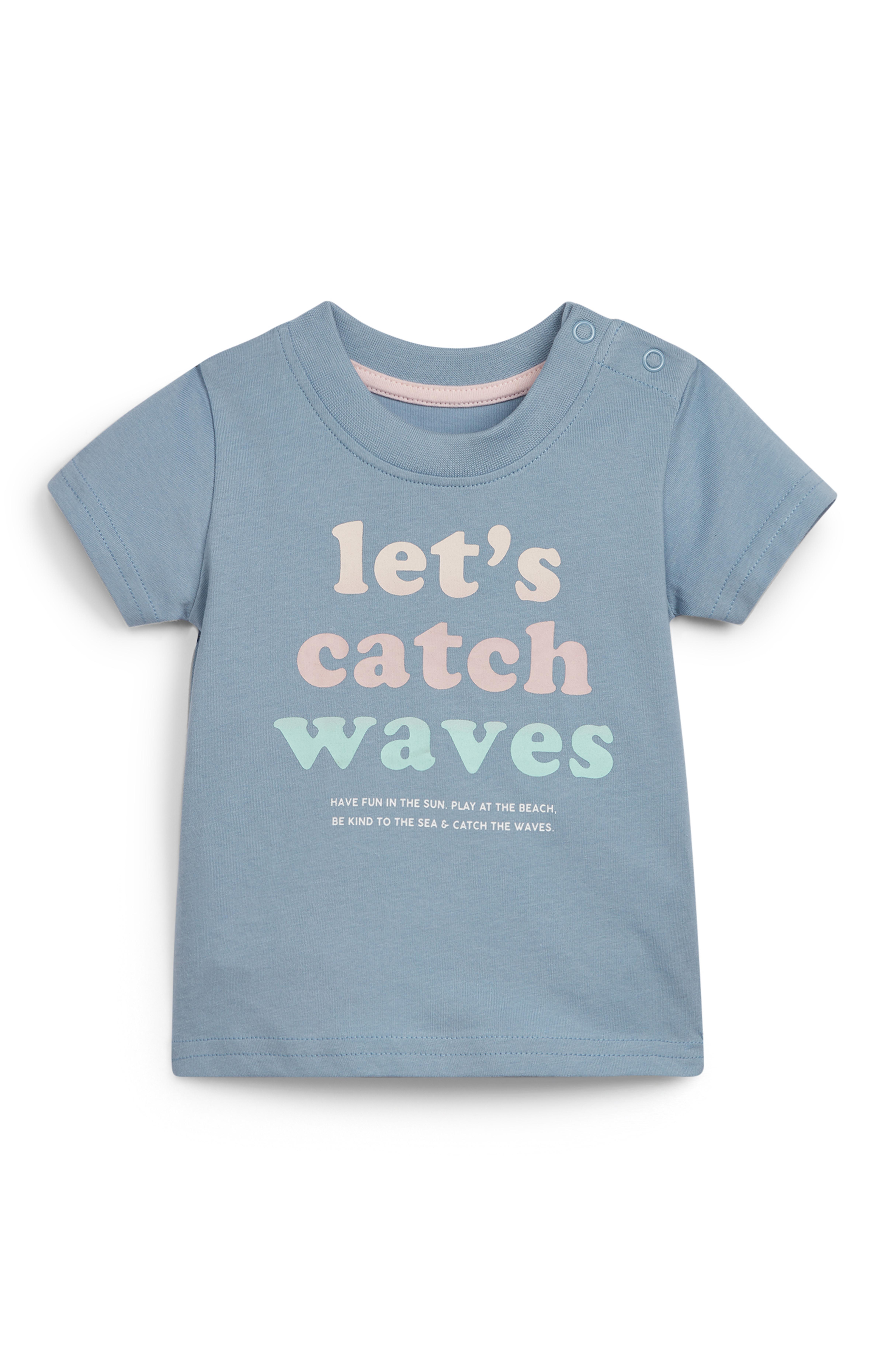 T Shirt Bleu A Message Style Surfeur Bebe Garcon Mode Bebe Garcon Vetements Bebe Et Nouveau Ne Mode Enfant Tous Les Produits Primark Primark France