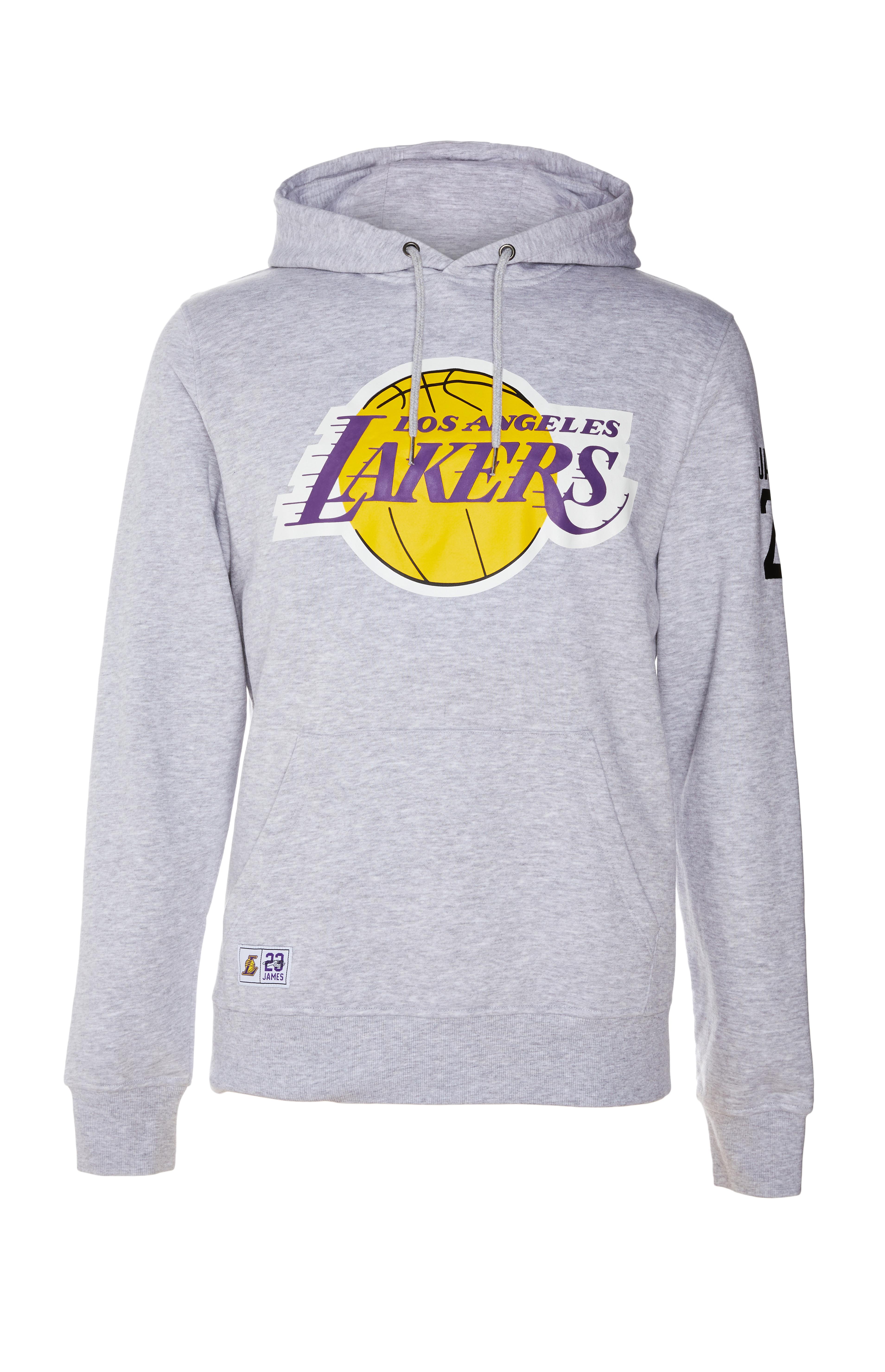 Gray NBA LA Lakers Pullover Hoodie | Men's Hoodies & Sweatshirts | Men ...