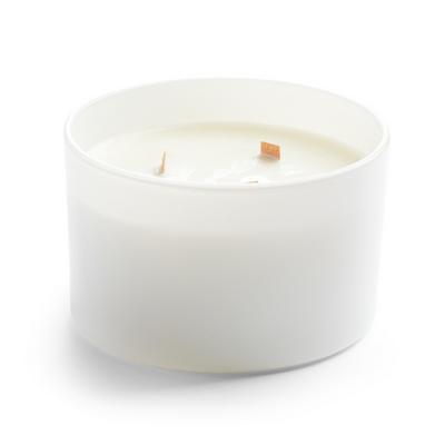 White 3-Wick Crackle Votive Candle
