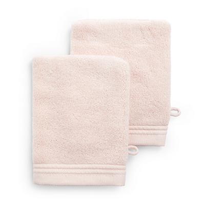 2 asciugamani rosa cipria morbidissimi