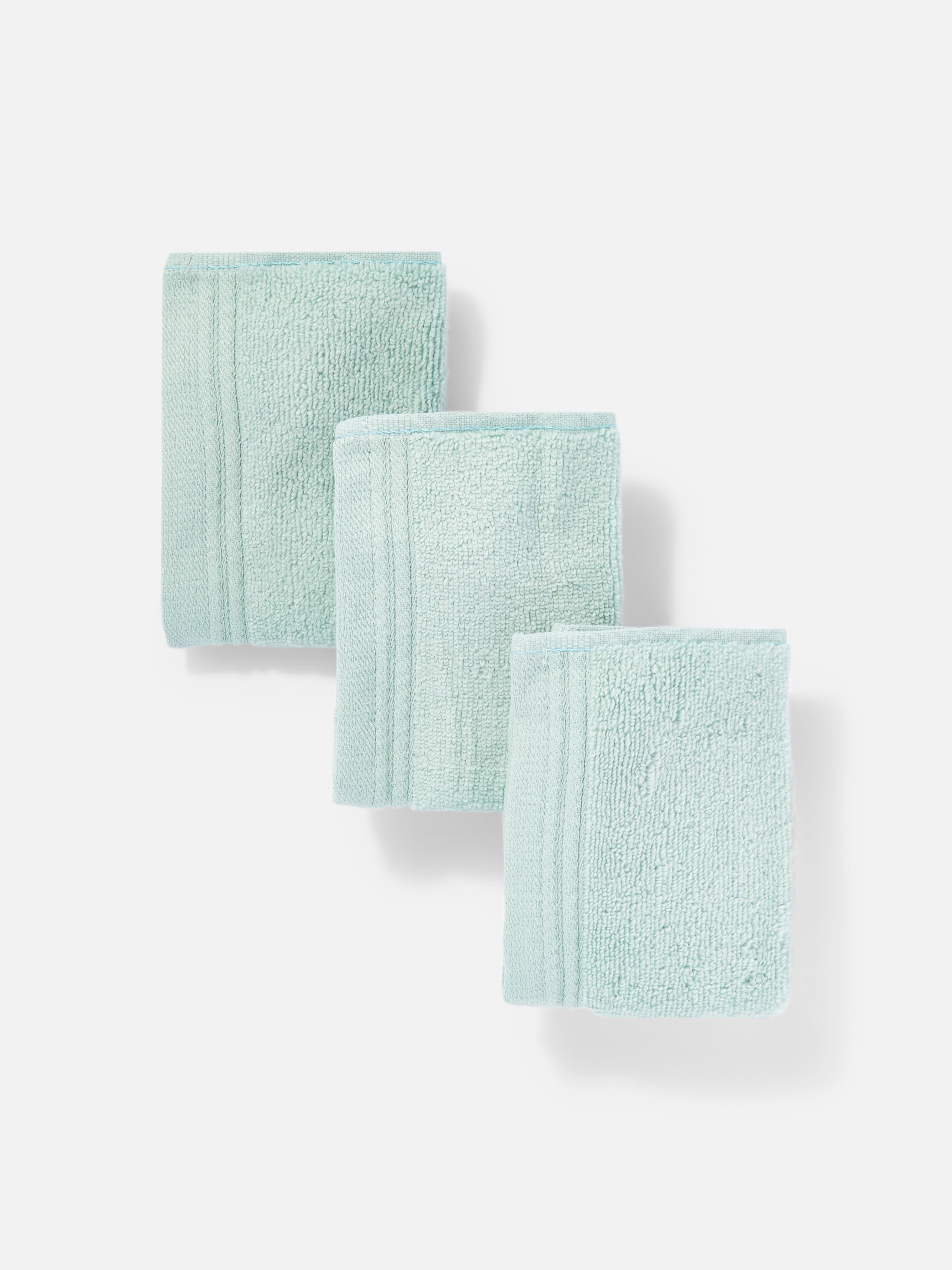 Blauwe ultrazachte gezichtsdoekjes, set van 3