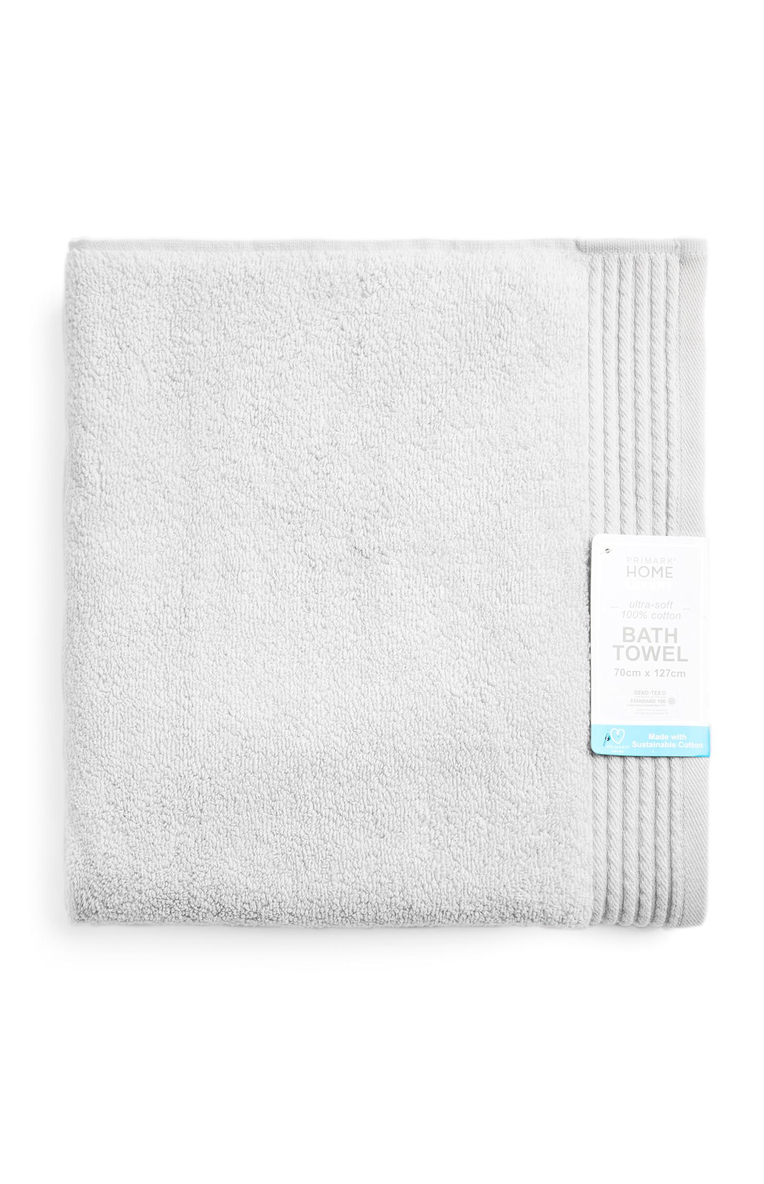 Silver Ultra Soft Bath Towel Bathroom Accessories All Homeware