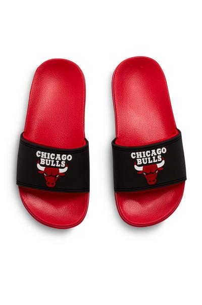 Črno-rdeči natikači NBA Chicago Bulls za starejše fante