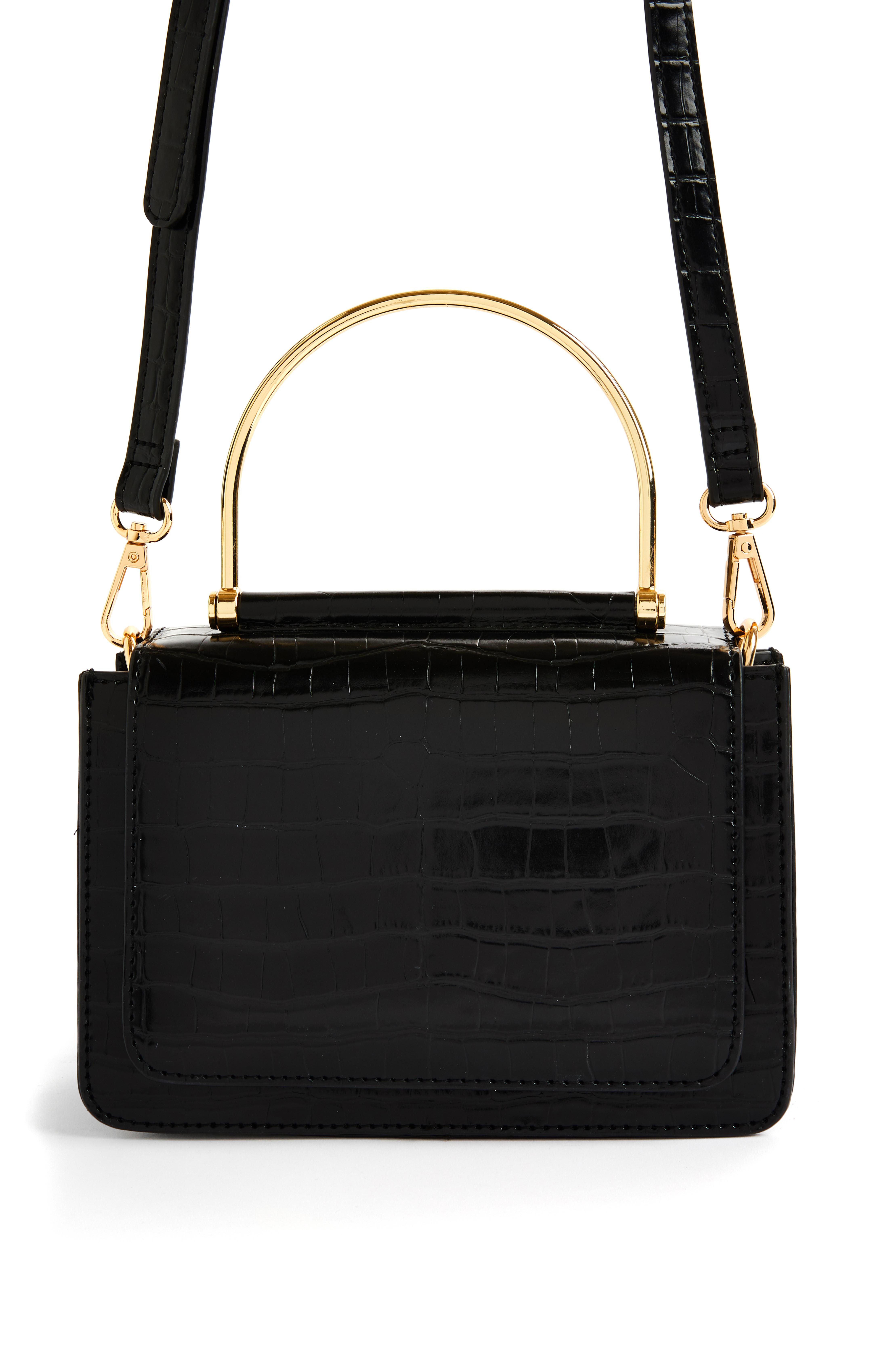 Sac à bandoulière noir avec anse en métal Sacs bandoulière Sacs à