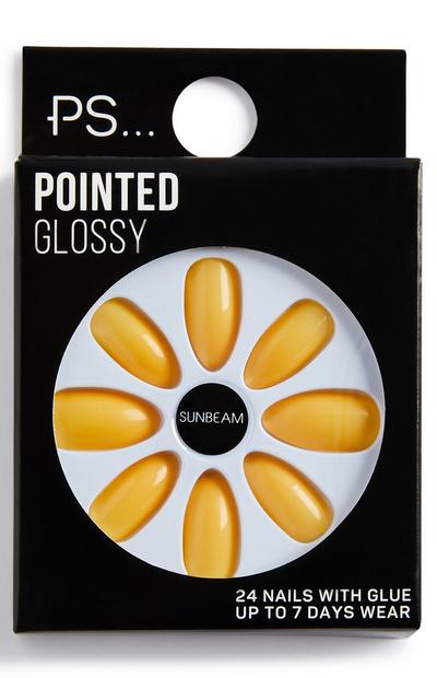 Faux ongles brillants pointus PS Sunbeam
