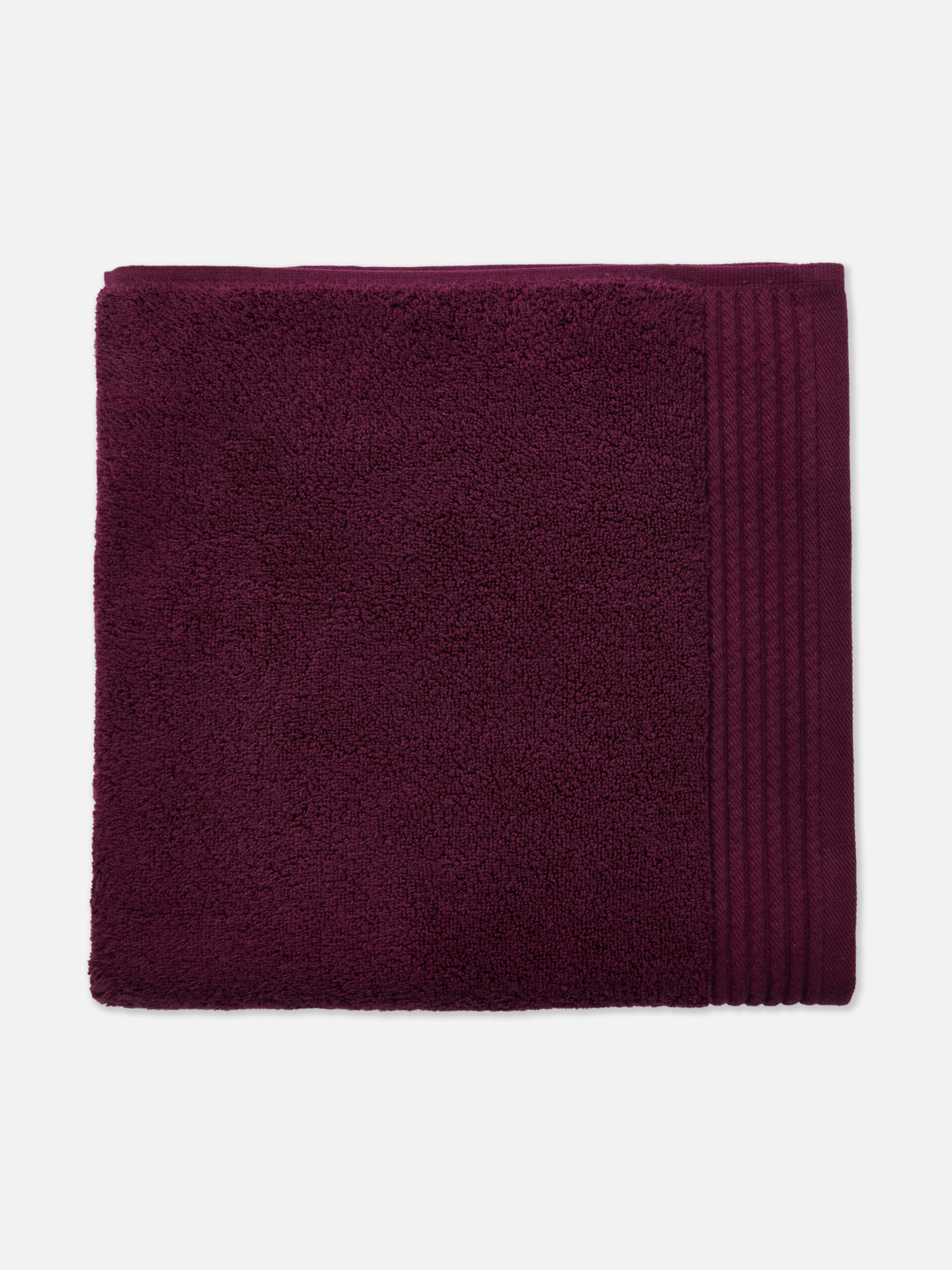 Paarse ultrazachte grote badhanddoek