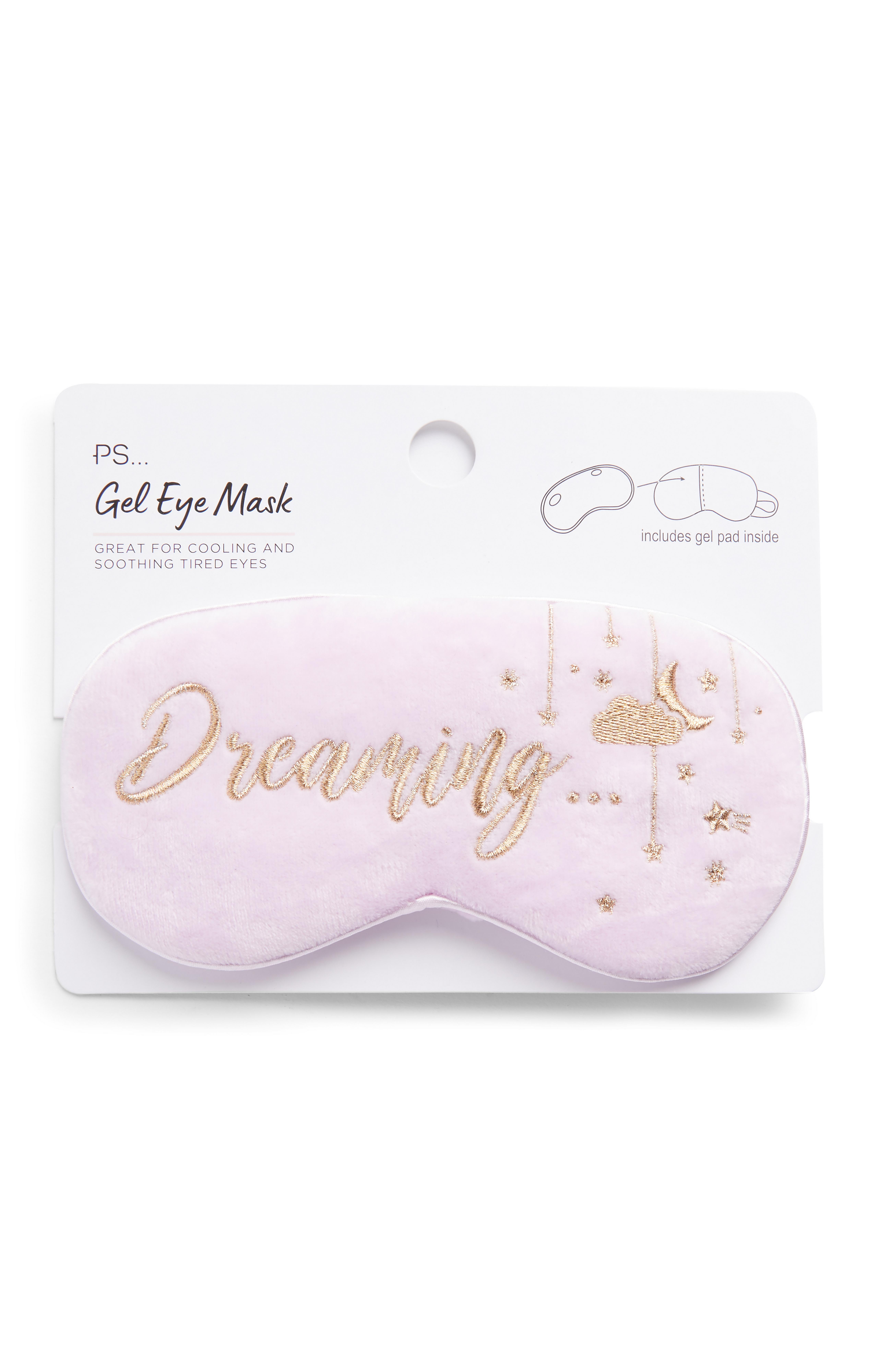Ps Dreaming Embroidered Gel Eye Mask Beauty Accessories Makeup